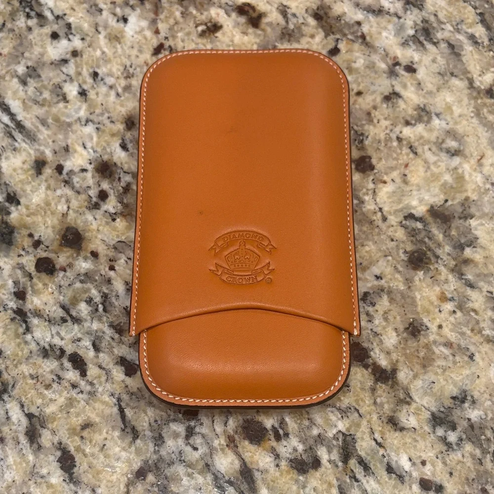 Diamond Supply Co. Orange Leather Sleeve for Cigars